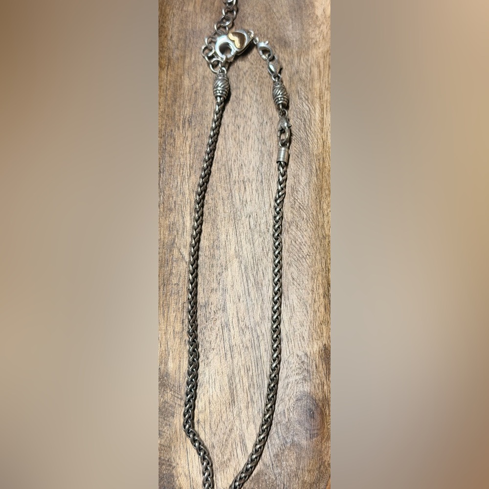 Brighton Twisted Silver Necklace 16-20” adjustable